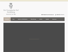 Tablet Screenshot of kurfuerstenstube.de